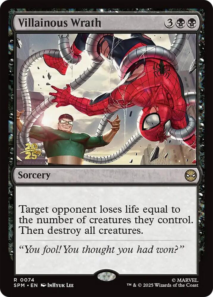 Villainous Wrath [Marvel's Spider-Man Prerelease Promos] MTG Single Magic: The Gathering  | Multizone: Comics And Games