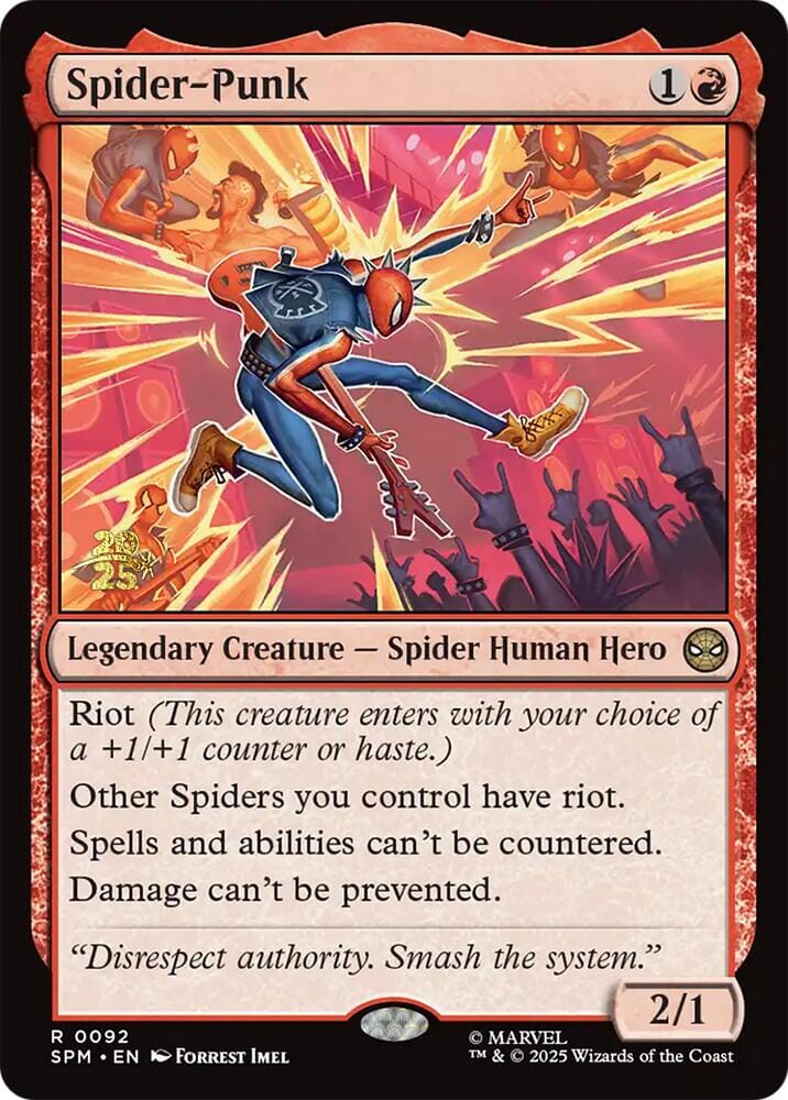 Spider-Punk [Marvel's Spider-Man Prerelease Promos] MTG Single Magic: The Gathering  | Multizone: Comics And Games
