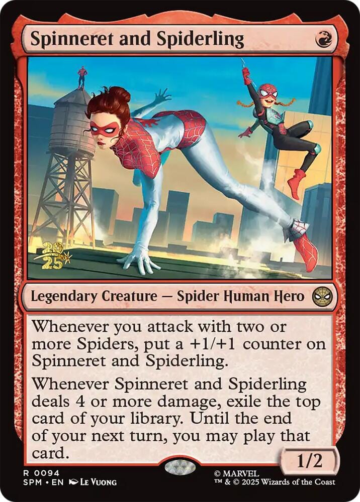 Spinneret and Spiderling [Marvel's Spider-Man Prerelease Promos] MTG Single Magic: The Gathering  | Multizone: Comics And Games