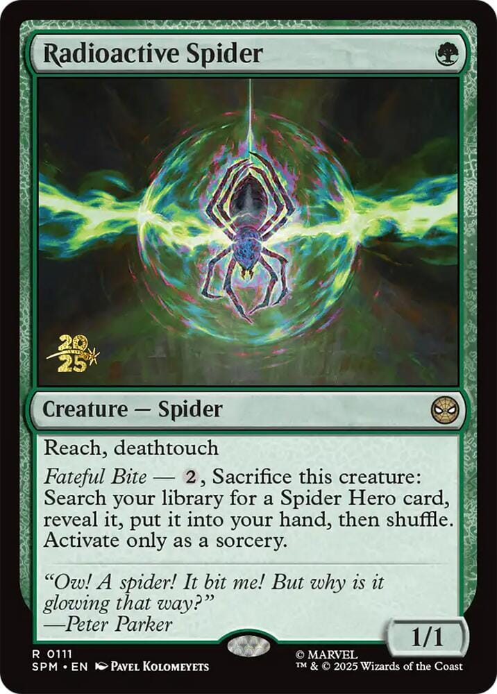 Radioactive Spider [Marvel's Spider-Man Prerelease Promos] MTG Single Magic: The Gathering  | Multizone: Comics And Games