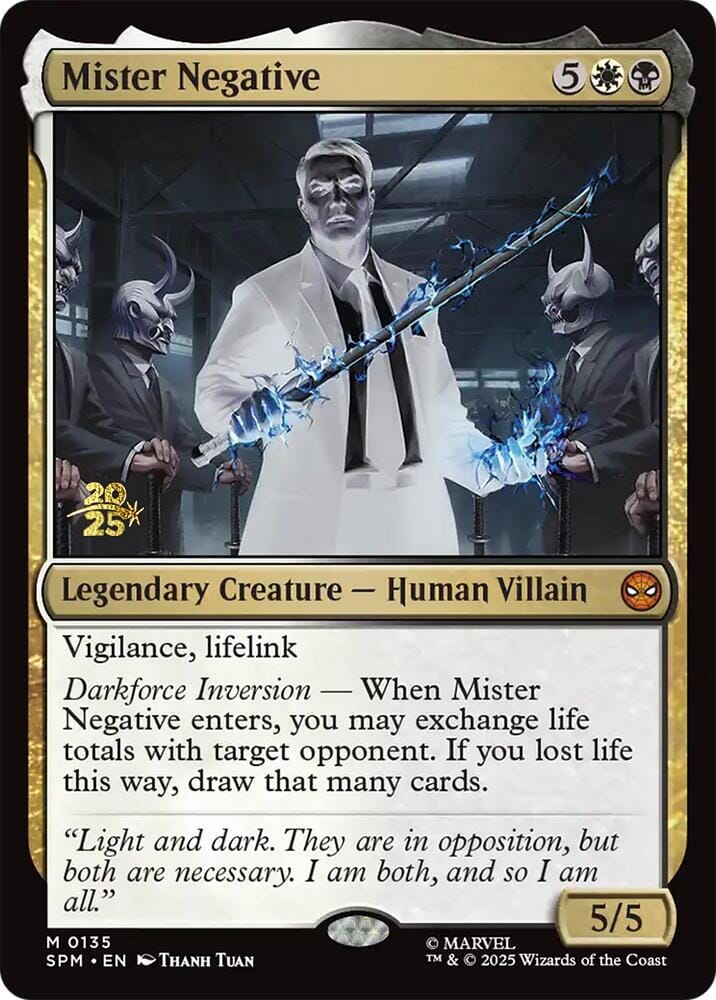 Mister Negative [Marvel's Spider-Man Prerelease Promos] MTG Single Magic: The Gathering  | Multizone: Comics And Games