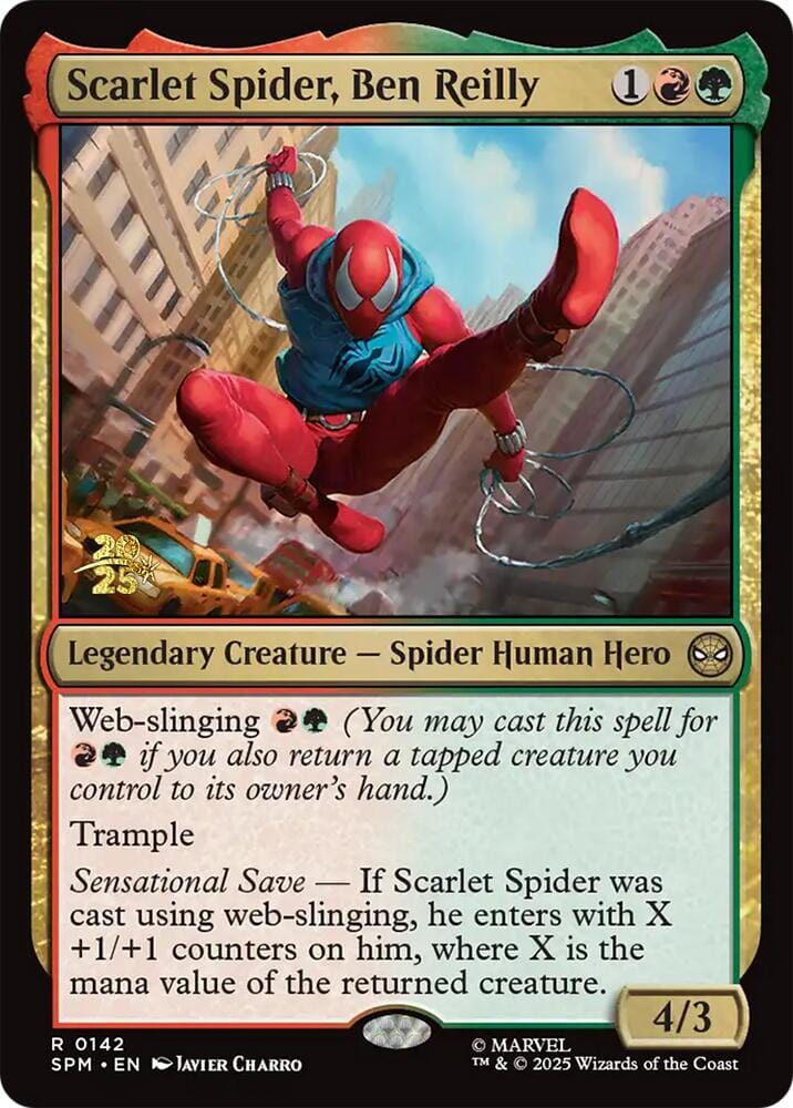 Scarlet Spider, Ben Reilly [Marvel's Spider-Man Prerelease Promos] MTG Single Magic: The Gathering  | Multizone: Comics And Games
