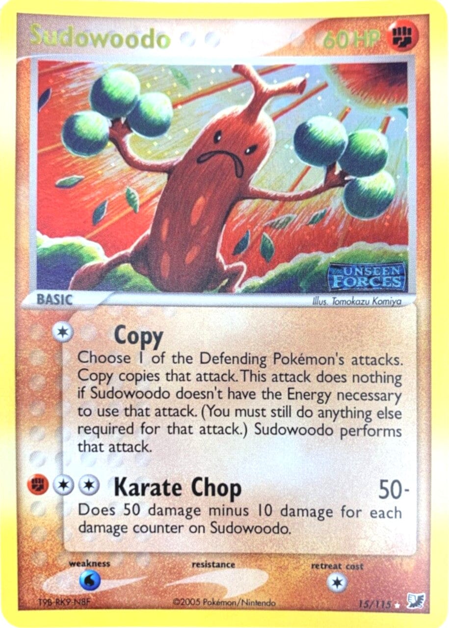 Sudowoodo (15/115) (Stamped) [EX: Unseen Forces] Pokemon Single Pokémon  | Multizone: Comics And Games