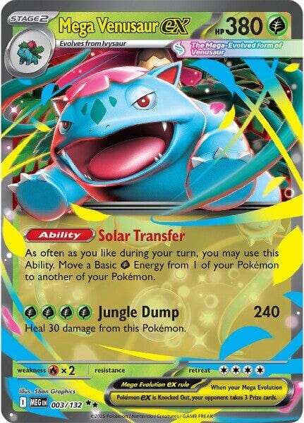 Mega Venusaur ex (003/132) [Mega Evolution: Base Set] Pokemon Single Pokémon  | Multizone: Comics And Games