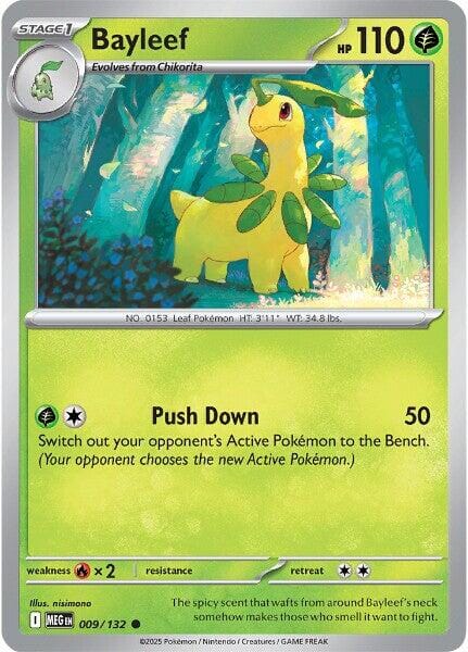Bayleef (009/132) [Mega Evolution: Base Set] Pokemon Single Pokémon  | Multizone: Comics And Games