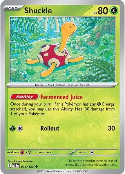Shuckle (011/132) [Mega Evolution: Base Set] Pokemon Single Pokémon  | Multizone: Comics And Games