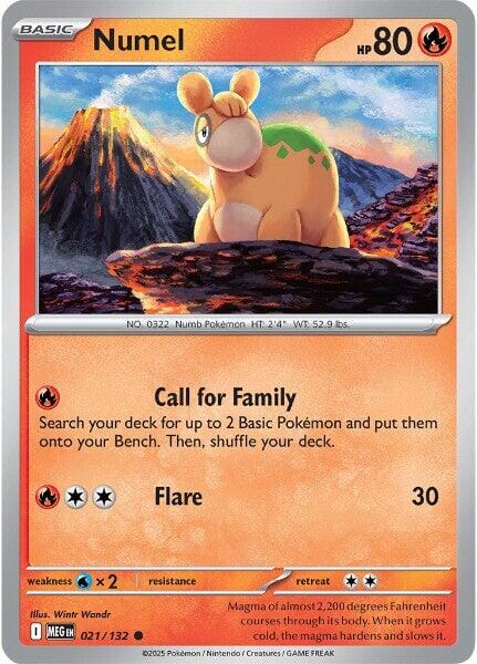 Numel (021/132) [Mega Evolution: Base Set] Pokemon Single Pokémon  | Multizone: Comics And Games