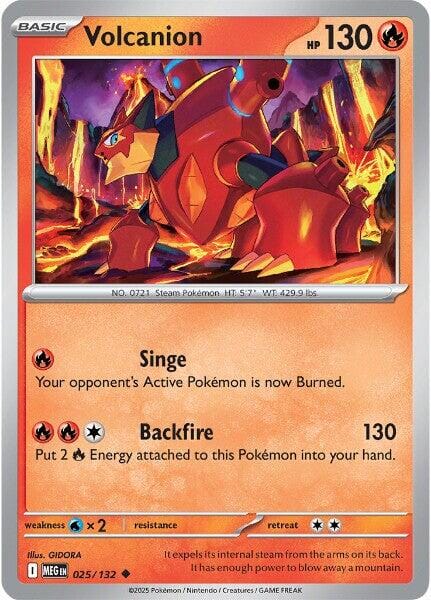Volcanion (025/132) [Mega Evolution: Base Set] Pokemon Single Pokémon  | Multizone: Comics And Games