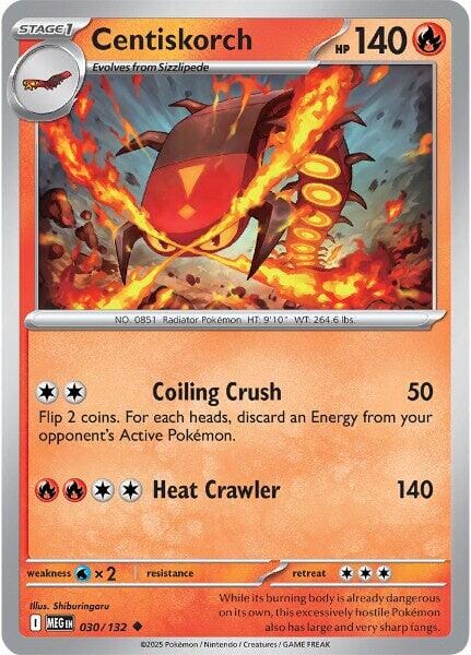 Centiskorch (030/132) [Mega Evolution: Base Set] Pokemon Single Pokémon  | Multizone: Comics And Games