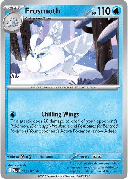 Frosmoth (043/132) [Mega Evolution: Base Set] Pokemon Single Pokémon  | Multizone: Comics And Games