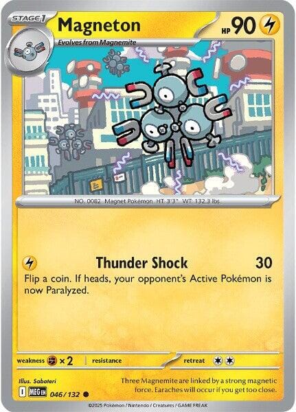 Magneton (046/132) [Mega Evolution: Base Set] Pokemon Single Pokémon  | Multizone: Comics And Games