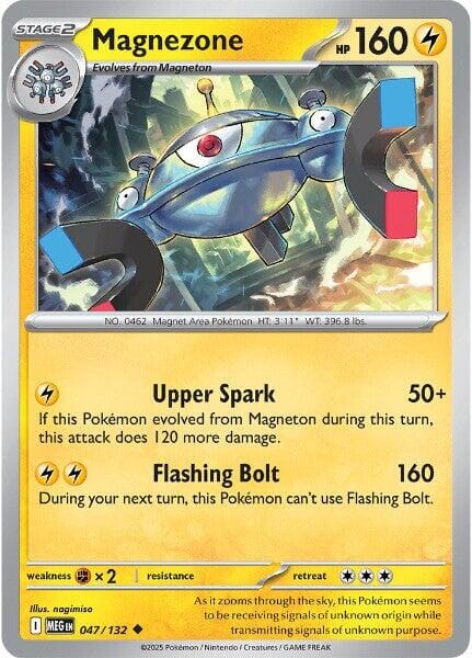 Magnezone (047/132) [Mega Evolution: Base Set] Pokemon Single Pokémon  | Multizone: Comics And Games