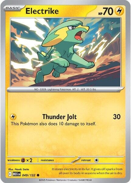 Electrike (049/132) [Mega Evolution: Base Set] Pokemon Single Pokémon  | Multizone: Comics And Games