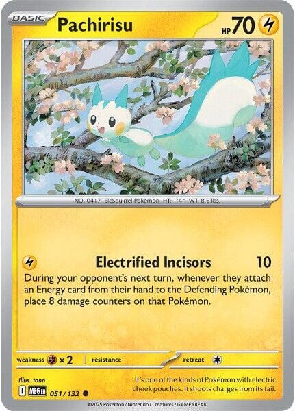 Pachirisu (051/132) [Mega Evolution: Base Set] Pokemon Single Pokémon  | Multizone: Comics And Games