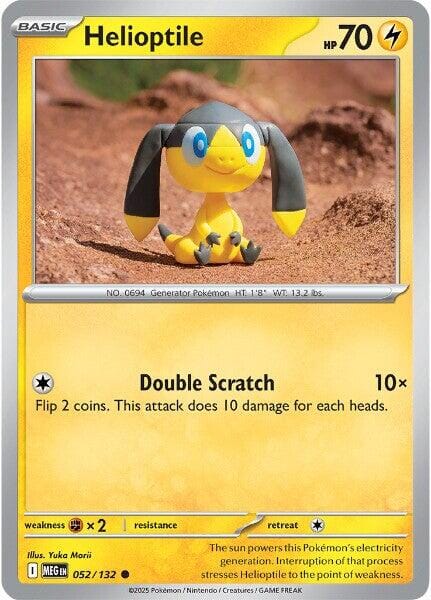 Helioptile (052/132) [Mega Evolution: Base Set] Pokemon Single Pokémon  | Multizone: Comics And Games