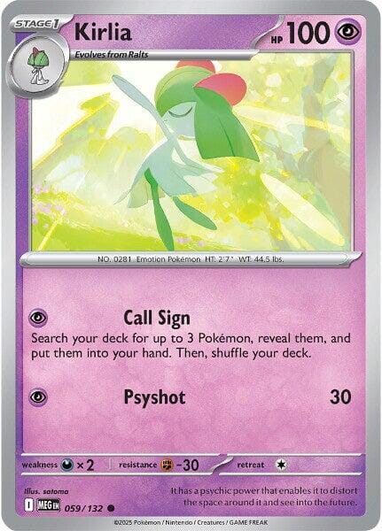 Kirlia (059/132) [Mega Evolution: Base Set] Pokemon Single Pokémon  | Multizone: Comics And Games