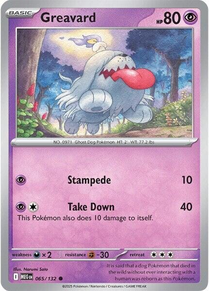 Greavard (065/132) [Mega Evolution: Base Set] Pokemon Single Pokémon  | Multizone: Comics And Games