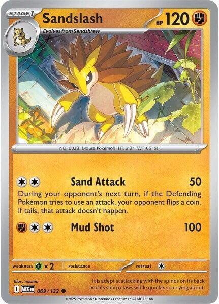 Sandslash (069/132) [Mega Evolution: Base Set] Pokemon Single Pokémon  | Multizone: Comics And Games