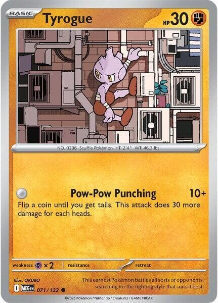 Tyrogue (071/132) [Mega Evolution: Base Set] Pokemon Single Pokémon  | Multizone: Comics And Games