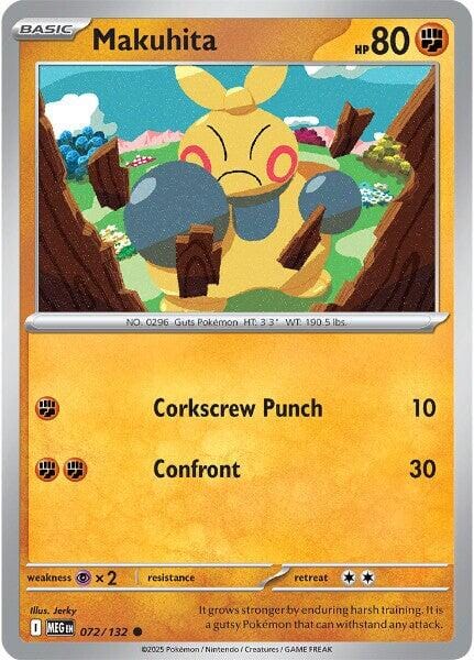 Makuhita (072/132) [Mega Evolution: Base Set] Pokemon Single Pokémon  | Multizone: Comics And Games