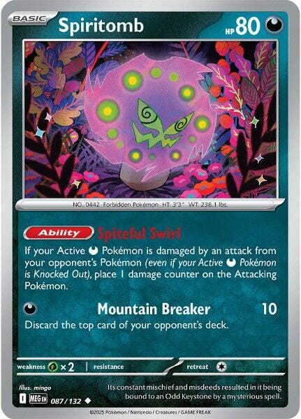 Spiritomb (087/132) [Mega Evolution: Base Set] Pokemon Single Pokémon  | Multizone: Comics And Games