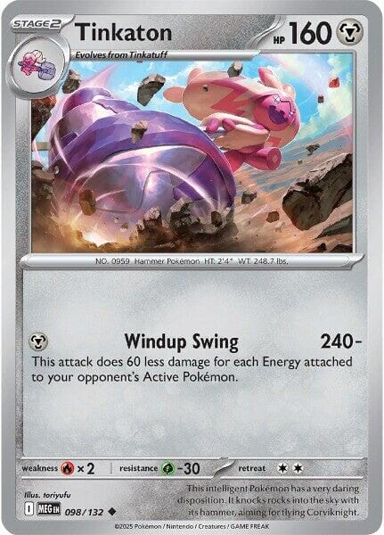 Tinkaton (098/132) [Mega Evolution: Base Set] Pokemon Single Pokémon  | Multizone: Comics And Games