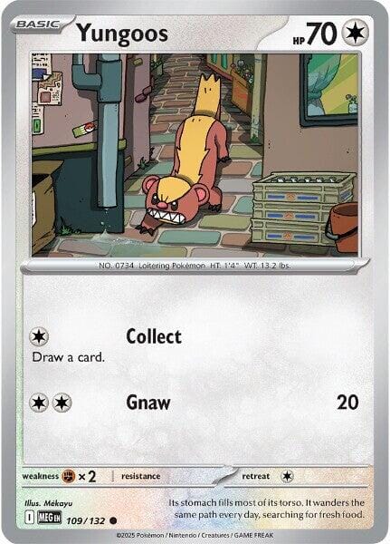 Yungoos (109/132) [Mega Evolution: Base Set] Pokemon Single Pokémon  | Multizone: Comics And Games