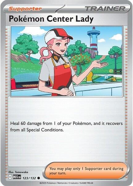 Pokemon Center Lady (123/132) [Mega Evolution: Base Set] Pokemon Single Pokémon  | Multizone: Comics And Games