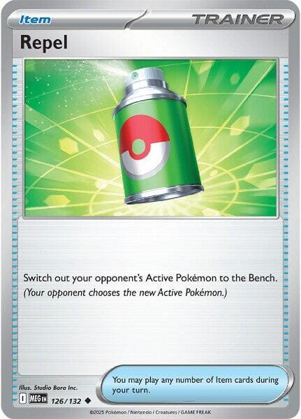 Repel (126/132) [Mega Evolution: Base Set] Pokemon Single Pokémon  | Multizone: Comics And Games
