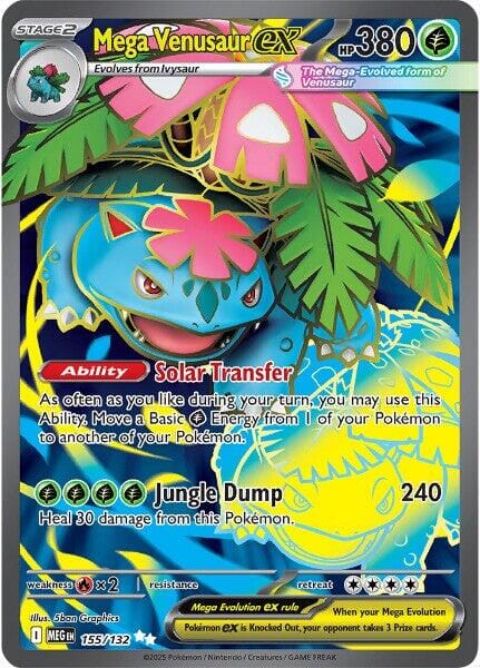 Mega Venusaur ex (155/132) [Mega Evolution: Base Set] Pokemon Single Pokémon  | Multizone: Comics And Games