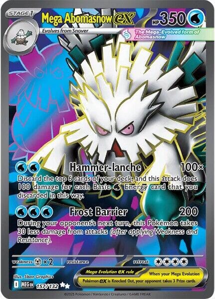 Mega Abomasnow ex (157/132) [Mega Evolution: Base Set] Pokemon Single Pokémon  | Multizone: Comics And Games