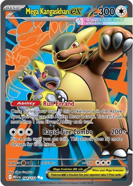 Mega Kangaskhan ex (164/132) [Mega Evolution: Base Set] Pokemon Single Pokémon  | Multizone: Comics And Games