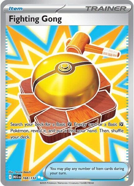Fighting Gong (168/132) [Mega Evolution: Base Set] Pokemon Single Pokémon  | Multizone: Comics And Games