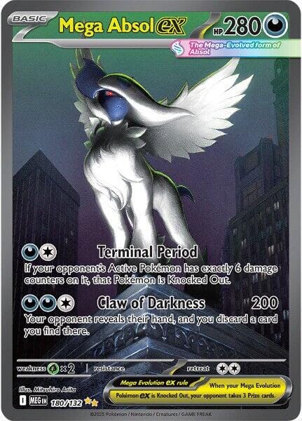 Mega Absol ex (180/132) [Mega Evolution: Base Set] Pokemon Single Pokémon  | Multizone: Comics And Games