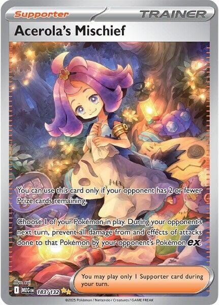 Acerola's Mischief (183/132) [Mega Evolution: Base Set] Pokemon Single Pokémon  | Multizone: Comics And Games