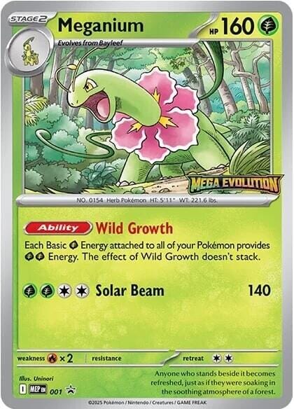 Meganium (001) [Mega Evolution Promo] Pokemon Single Pokémon  | Multizone: Comics And Games