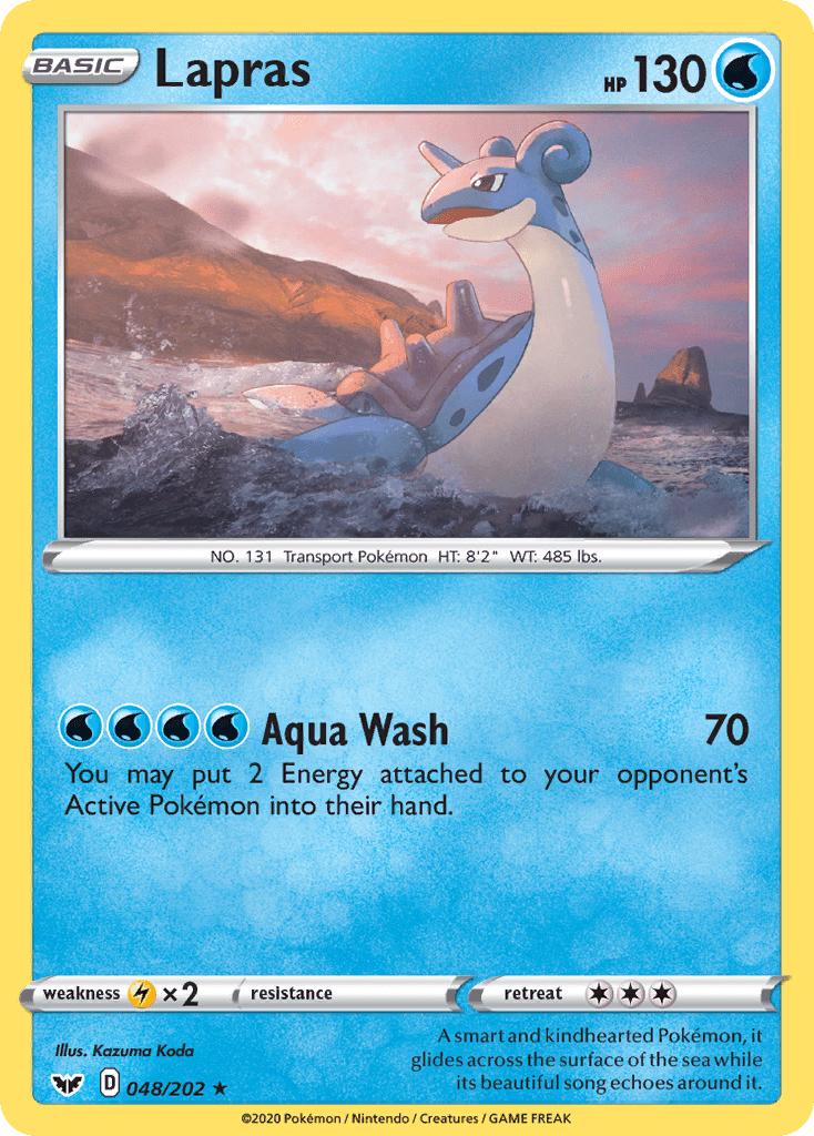 Lapras (048/202) [Sword & Shield: Base Set] Pokemon Single Pokémon  | Multizone: Comics And Games