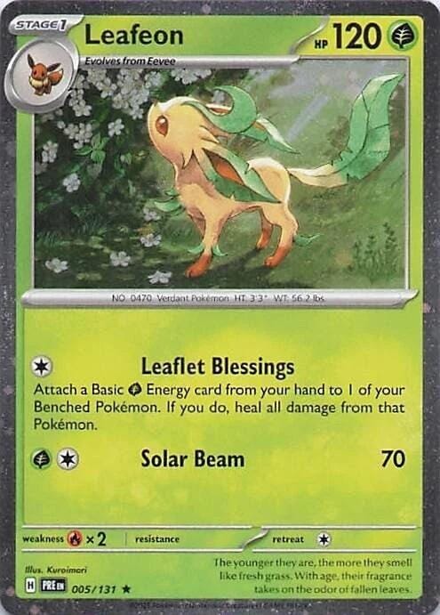 Leafeon (005/131) (Cosmos Holo) [Miscellaneous Cards] Pokemon Single Pokémon  | Multizone: Comics And Games