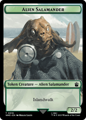 Alien Rhino // Alien Salamander Double-Sided Token (Surge Foil) [Doctor Who Tokens] MTG Single Magic: The Gathering  | Multizone: Comics And Games