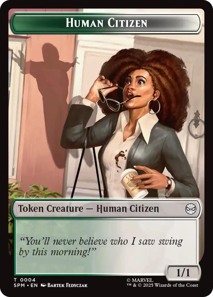 Human Citizen // Treasure Double-Sided Token [Marvel's Spider-Man Tokens] MTG Single Magic: The Gathering  | Multizone: Comics And Games
