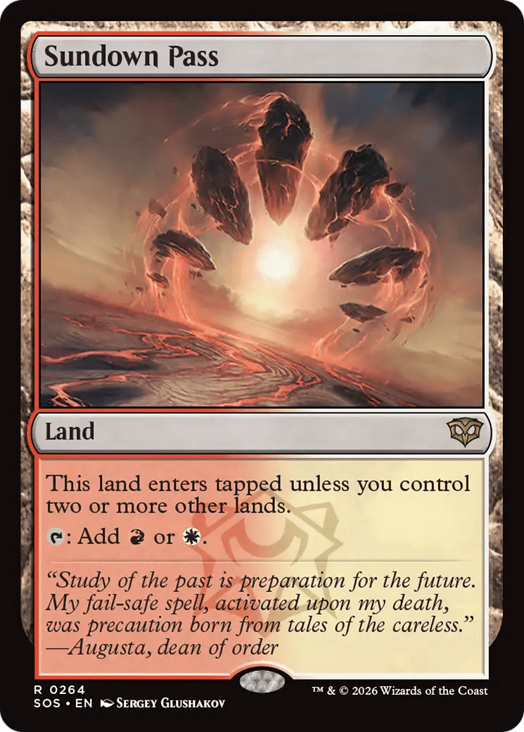 Sundown Pass [Secrets of Strixhaven] MTG Single Magic: The Gathering  | Multizone: Comics And Games