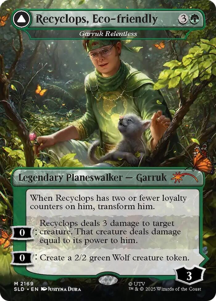 Recyclops, Eco-friendly - Garruk Relentless [Secret Lair Drop Series] MTG Single Magic: The Gathering  | Multizone: Comics And Games