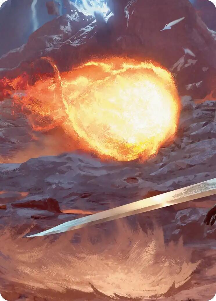 Duelist's Flame Scene Art Card [FINAL FANTASY Art Series] MTG Single Magic: The Gathering  | Multizone: Comics And Games