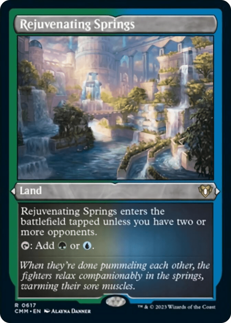 Rejuvenating Springs (Foil Etched) [Commander Masters] MTG Single Magic: The Gathering  | Multizone: Comics And Games