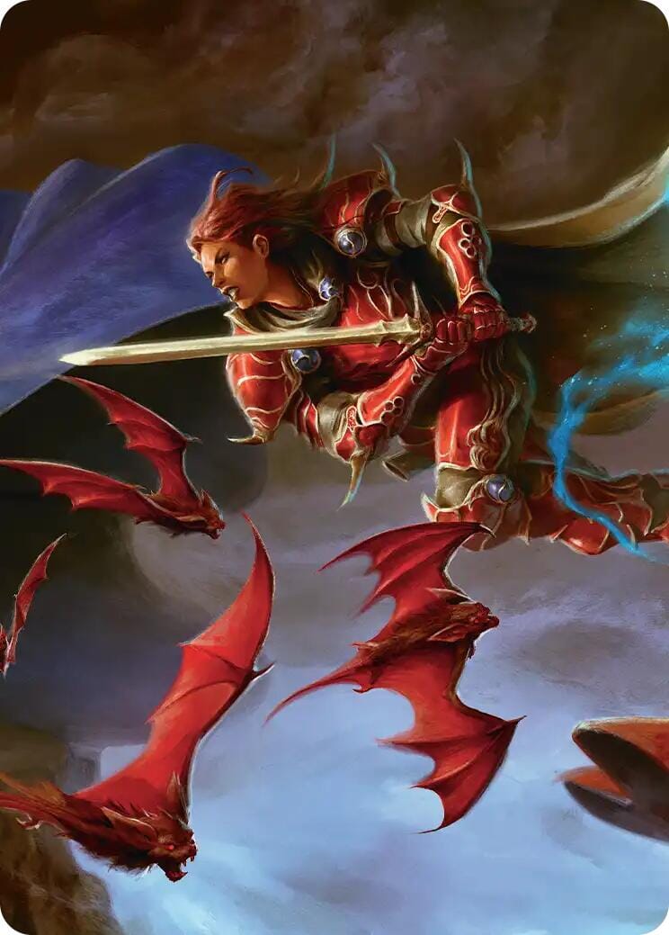The Destined Warrior Scene Art Card [FINAL FANTASY Art Series] MTG Single Magic: The Gathering  | Multizone: Comics And Games
