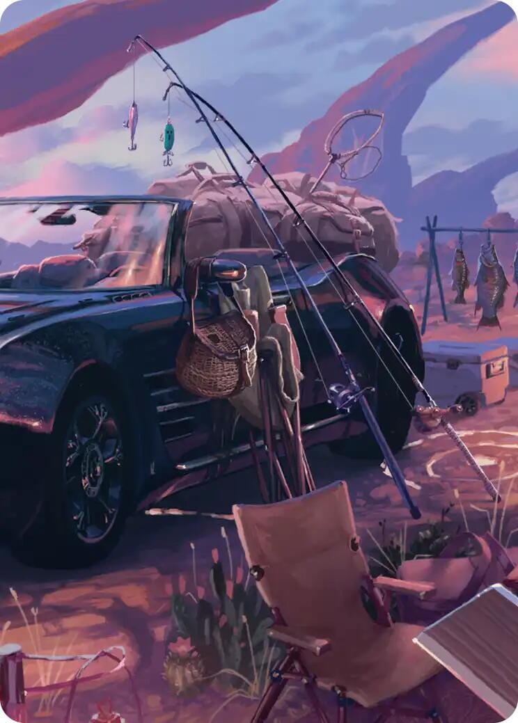 Fishing Gear Scene Art Card [FINAL FANTASY Art Series] MTG Single Magic: The Gathering  | Multizone: Comics And Games