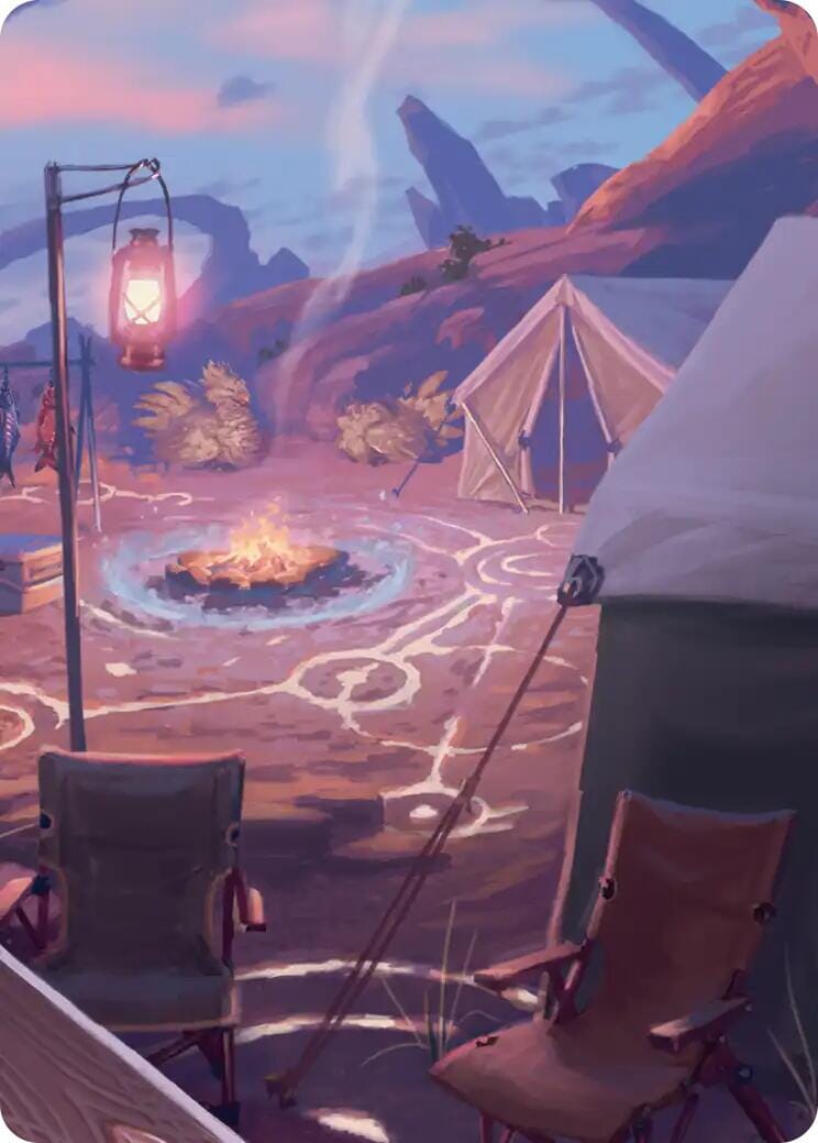 Chocobo Camp Scene Art Card [FINAL FANTASY Art Series] MTG Single Magic: The Gathering  | Multizone: Comics And Games