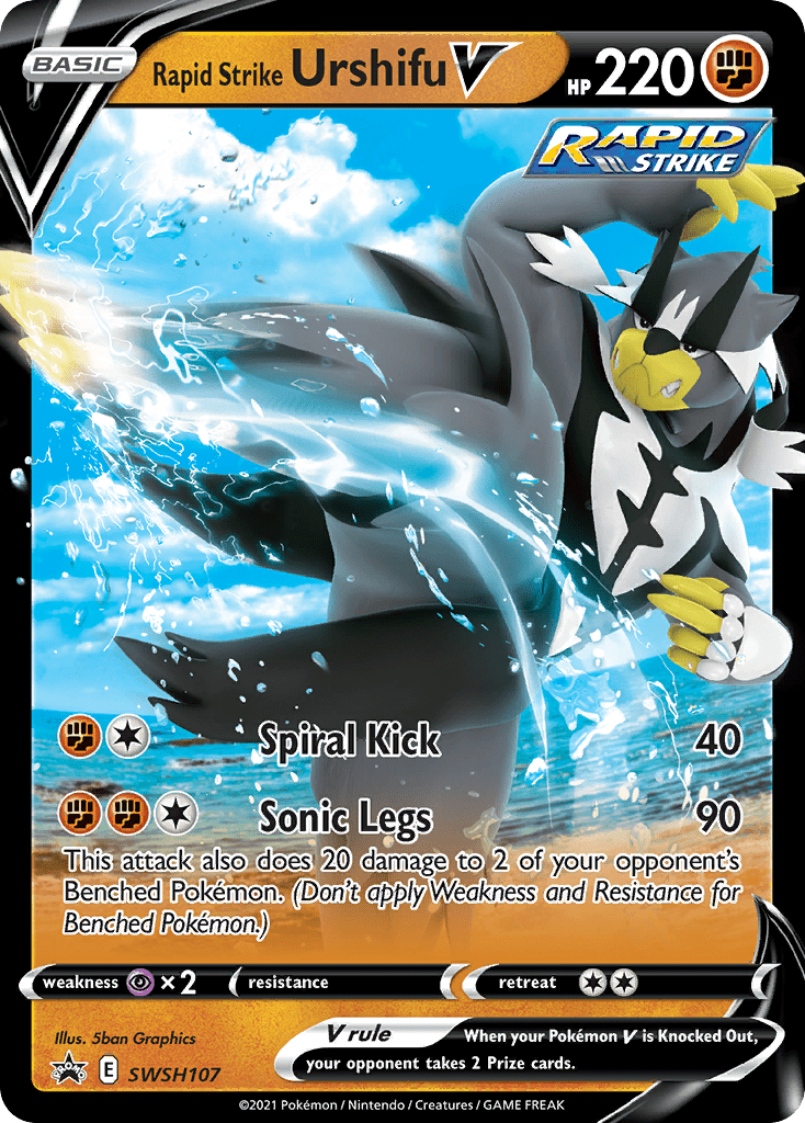 Rapid Strike Urshifu V (SWSH107) [Sword & Shield: Black Star Promos] Pokemon Single Pokémon  | Multizone: Comics And Games