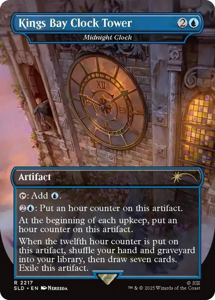 Kings Bay Clock Tower - Midnight Clock [Secret Lair Drop Series] MTG Single Magic: The Gathering  | Multizone: Comics And Games