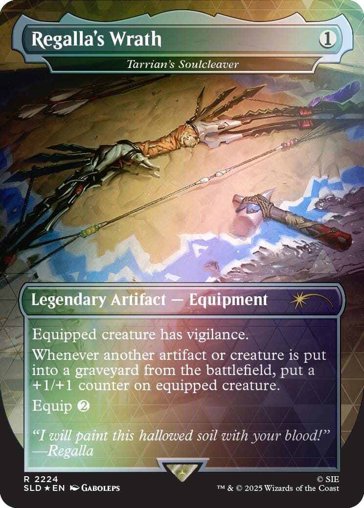Regalla's Wrath - Tarrian's Soulcleaver (Rainbow Foil) [Secret Lair Drop Series] MTG Single Magic: The Gathering  | Multizone: Comics And Games